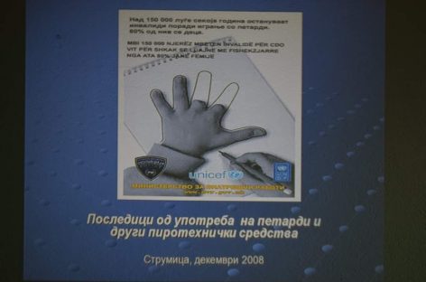 ОВР Берово, во соработка со Општина Пехчево, спроведе превентивно едукативна кампања на тема „Превенција од употреба на пиротехнички средства“.