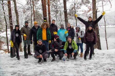20-тина екологисти, успешно спроведоа еколошка акција на локалитетот Беровско езеро.