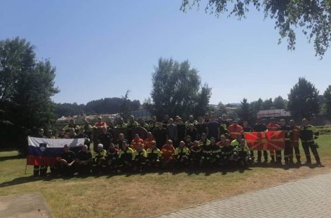 Донација на пожарникарска опрема, од доброволното друштво Толмин од Словенија.
