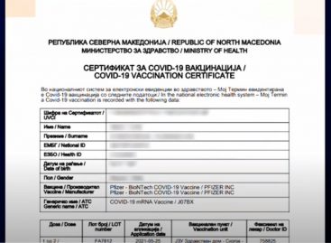 Од утре нема влез ни во отворени објекти во Македонија без сертификат за две примени вакцини!
